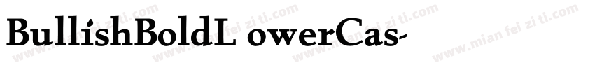 BullishBoldL owerCas字体转换